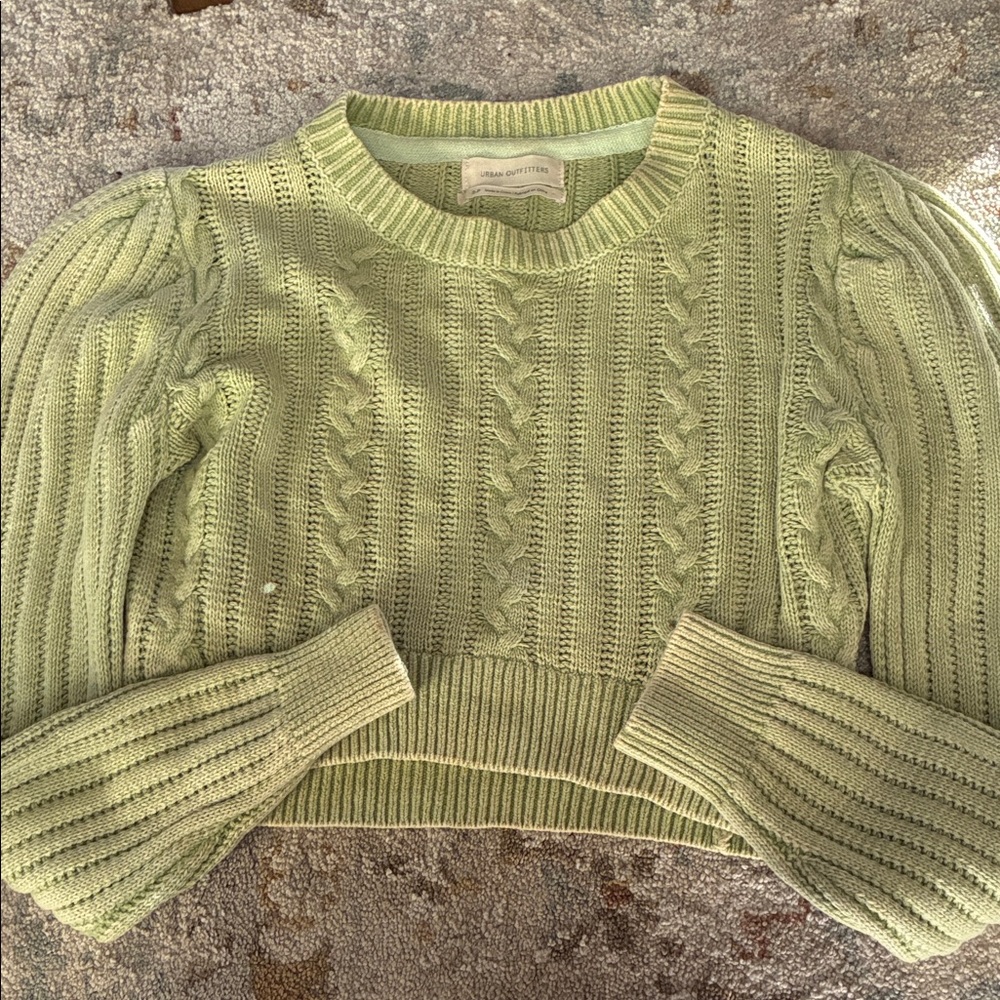 Urban Outfitters Light Green Knit Sweater